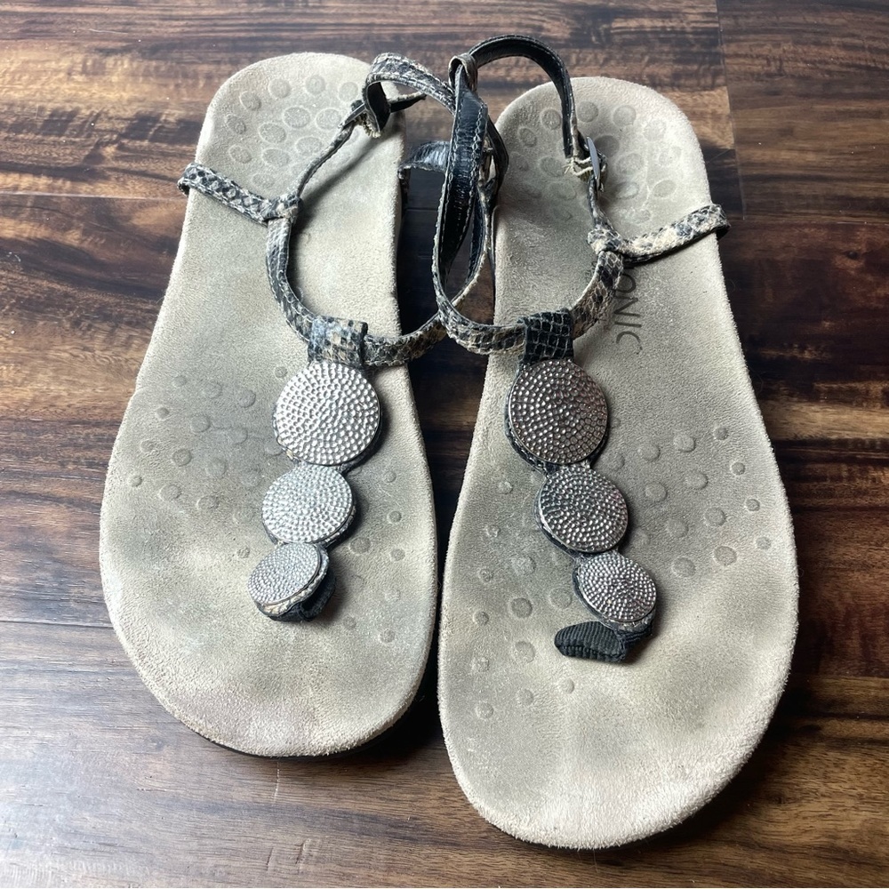 Vionic Lizbeth Women's T-strap Orthotic Sandal Size 10 - Picture 2 of 11